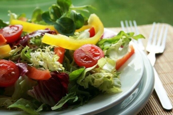 овощной салат для похудения на правильном питании